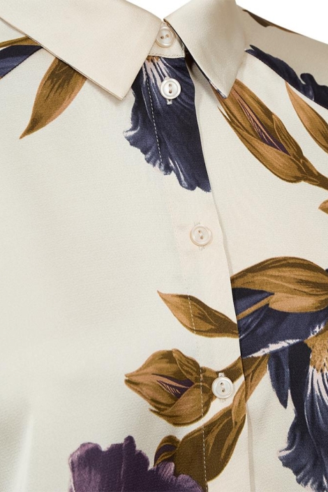 Freequent ecru dames blouse | Close up