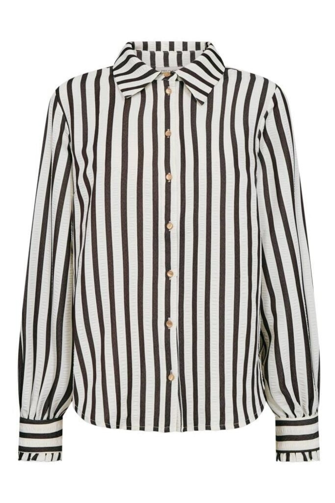 Freequent beige dames blouse | Vooraanzicht