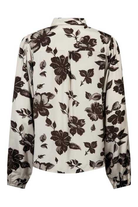 Freequent beige dames blouse | Achteraanzicht