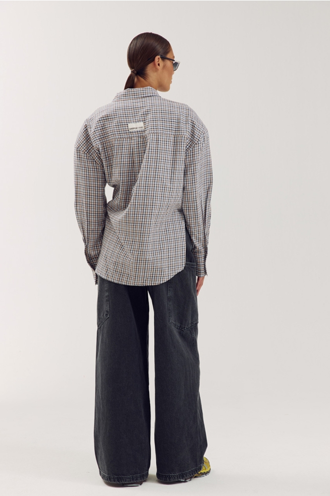 Harper & Yve grijze dames blouse | Model