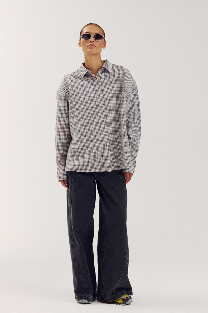 Harper & Yve grijze dames blouse | Model