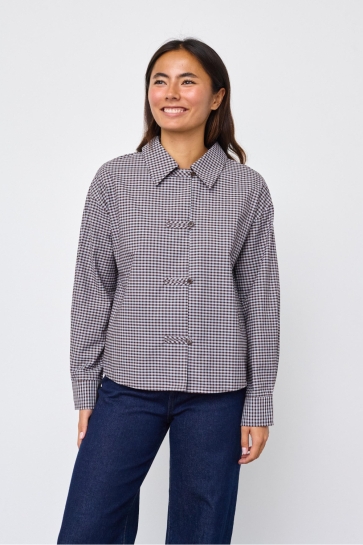 SisterS point Blouse VICTOR SH1 20476 Brown Check