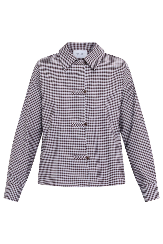 SisterS point bruine dames blouse | Vooraanzicht