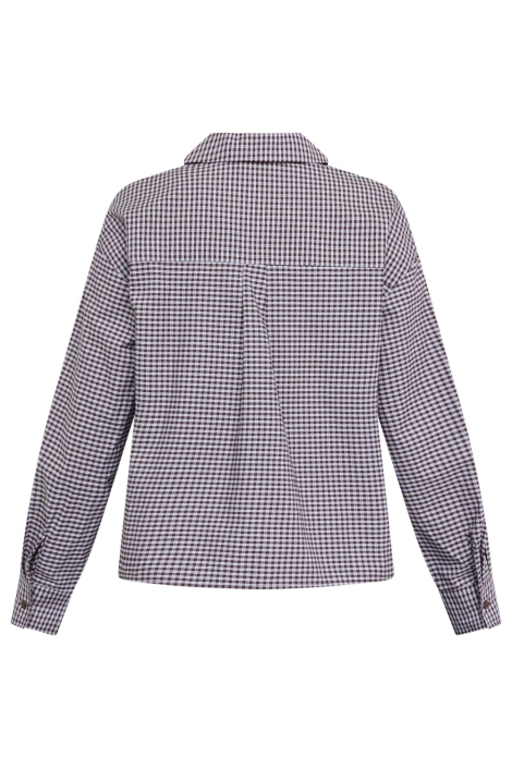 SisterS point bruine dames blouse | Achteraanzicht