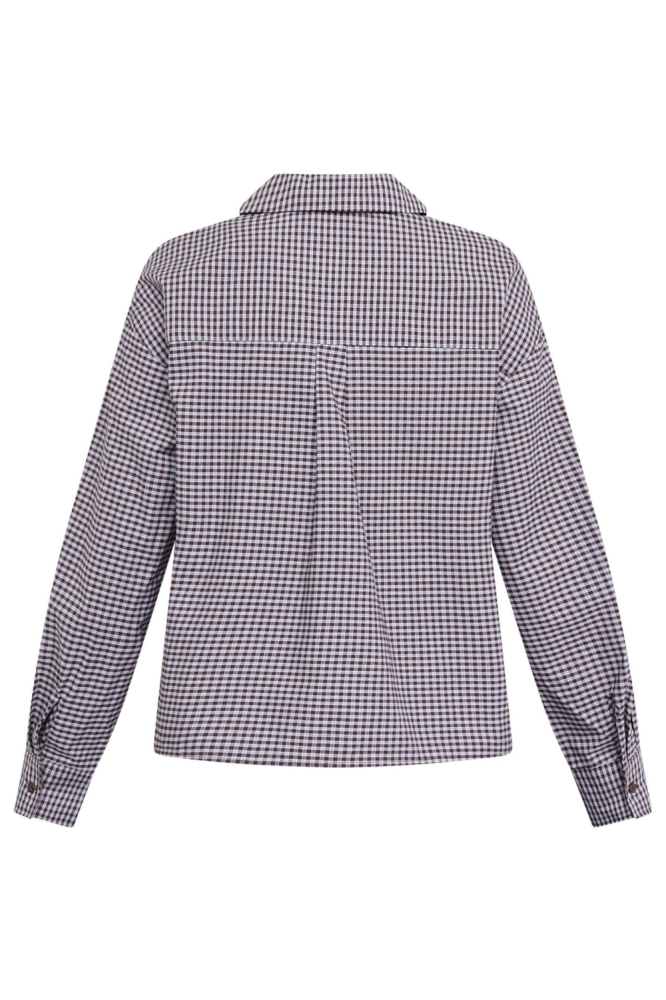 SisterS point bruine dames blouse | Achteraanzicht