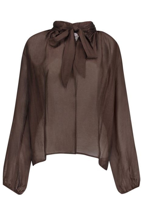 Geisha bruine dames blouse | Vooraanzicht