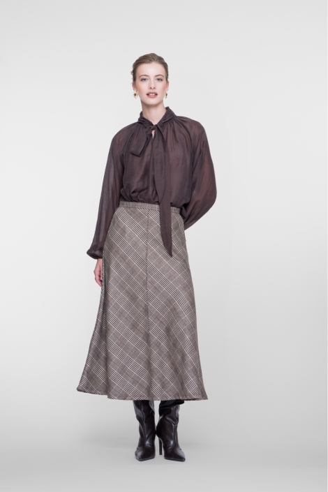 Geisha bruine dames blouse | Model
