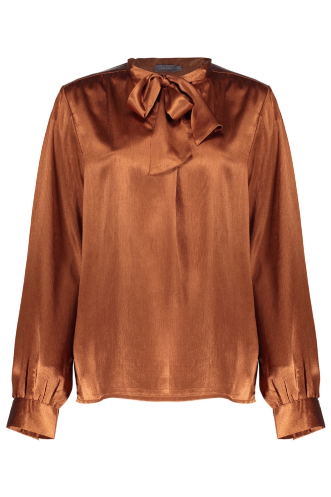 Geisha koperen dames blouse | Vooraanzicht
