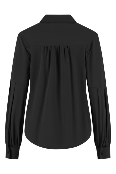 Lady Day zwarte dames blouse | Achteraanzicht