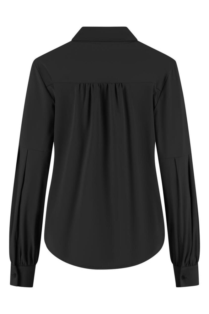 Lady Day zwarte dames blouse | Achteraanzicht