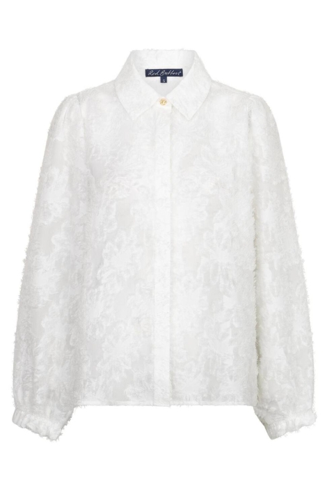 Red Button witte dames blouse | Vooraanzicht