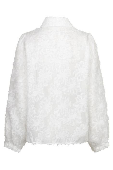 Red Button witte dames blouse | Achteraanzicht