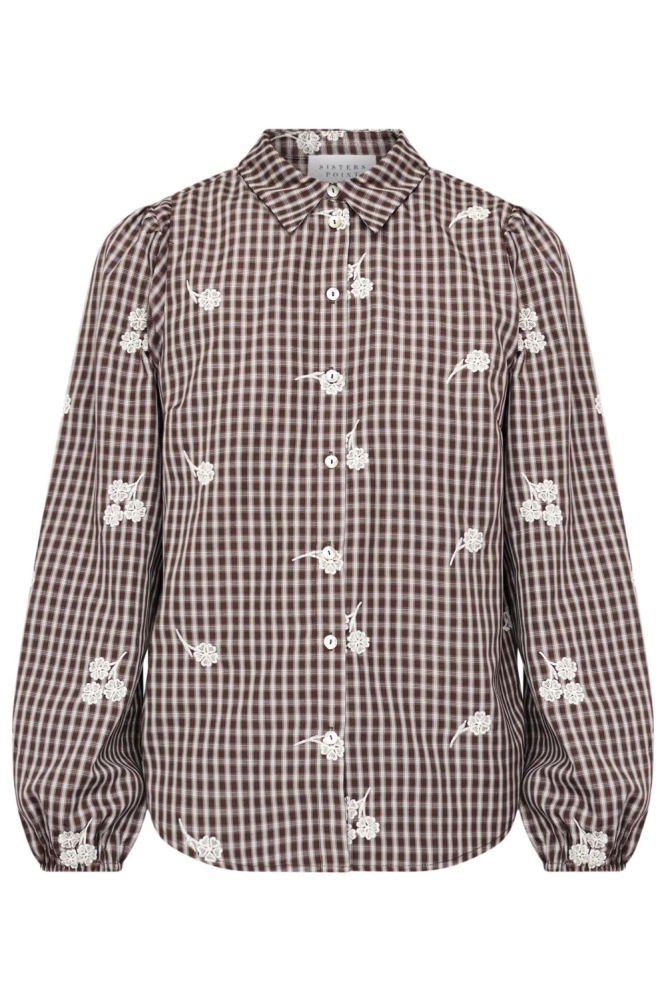 SisterS point bruine dames blouse | Vooraanzicht