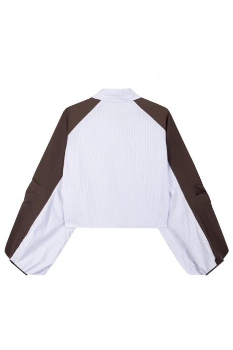 Refined Department blauwe dames blouse | Achteraanzicht