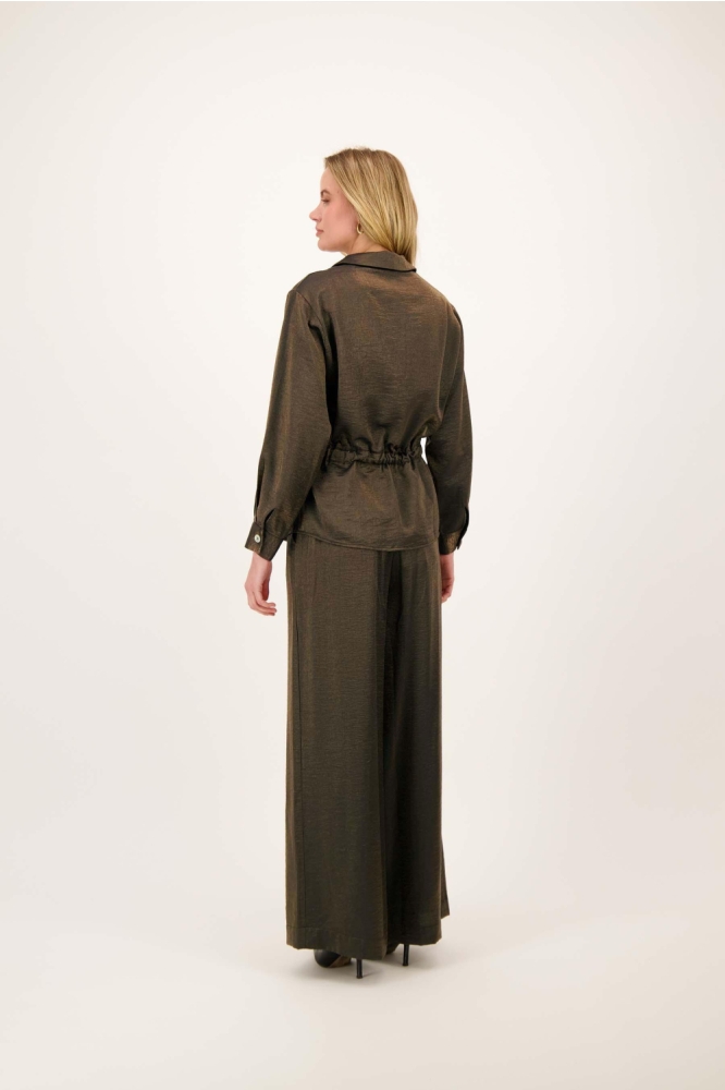 Zusss cognac dames blouse | Model