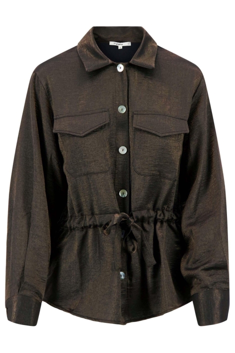 Zusss cognac dames blouse | Vooraanzicht