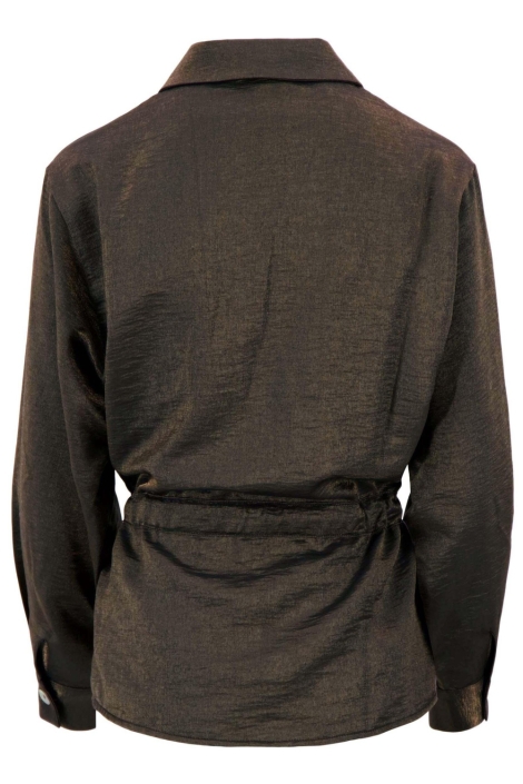 Zusss cognac dames blouse | Achteraanzicht