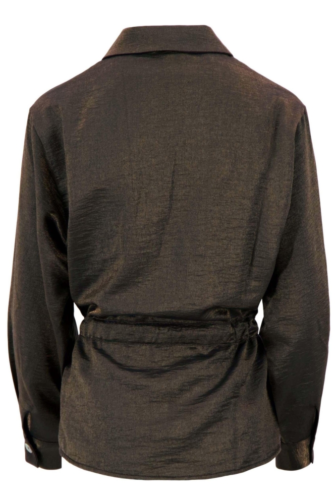 Zusss cognac dames blouse | Achteraanzicht