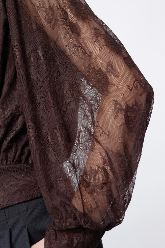 SisterS point bruine dames t-shirt | Close up