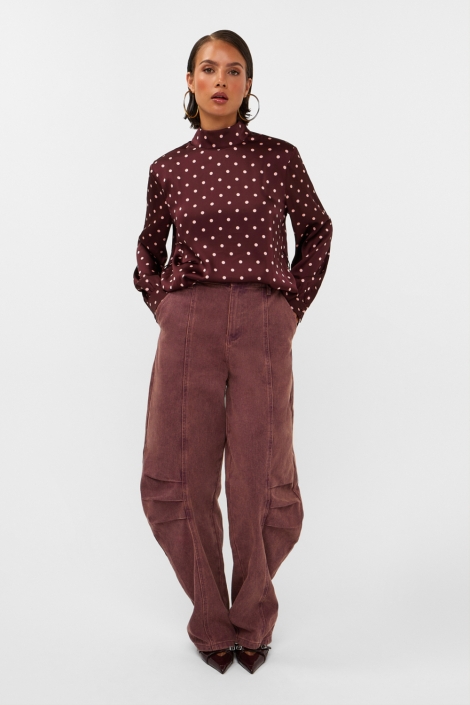 Studio Amaya bordeaux dames blouse | Model