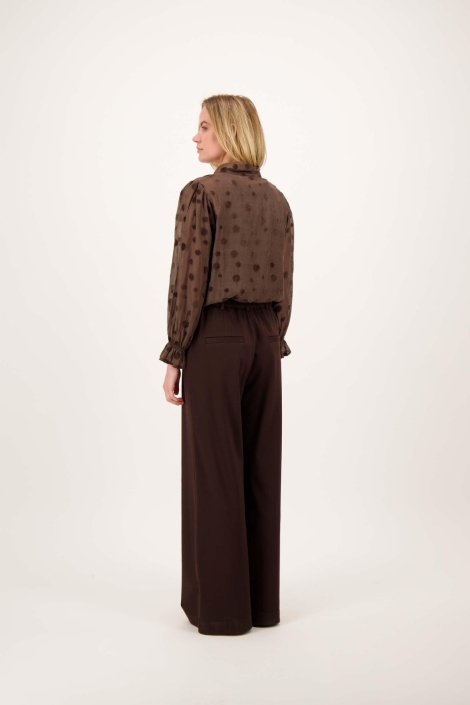 Zusss bruine dames blouse | Model