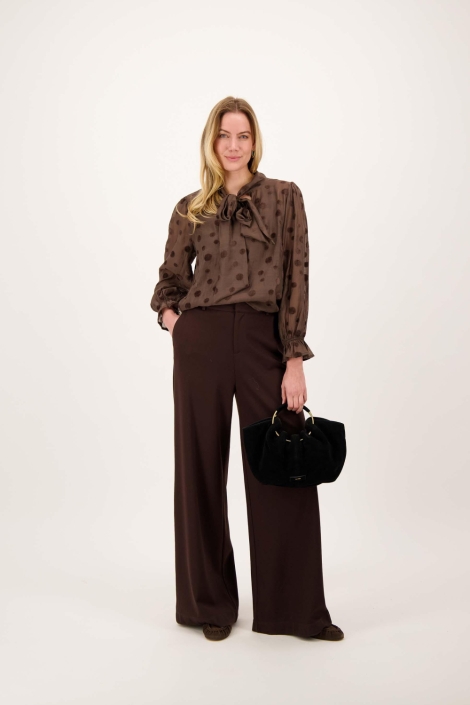Zusss bruine dames blouse | Model