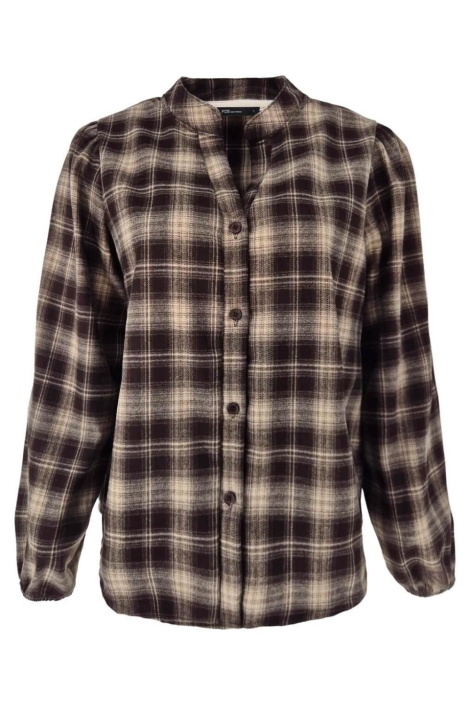 FOS Amsterdam bruine dames blouse | Vooraanzicht
