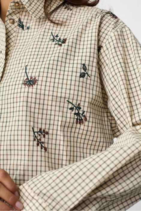 SisterS point ecru dames blouse | Close up