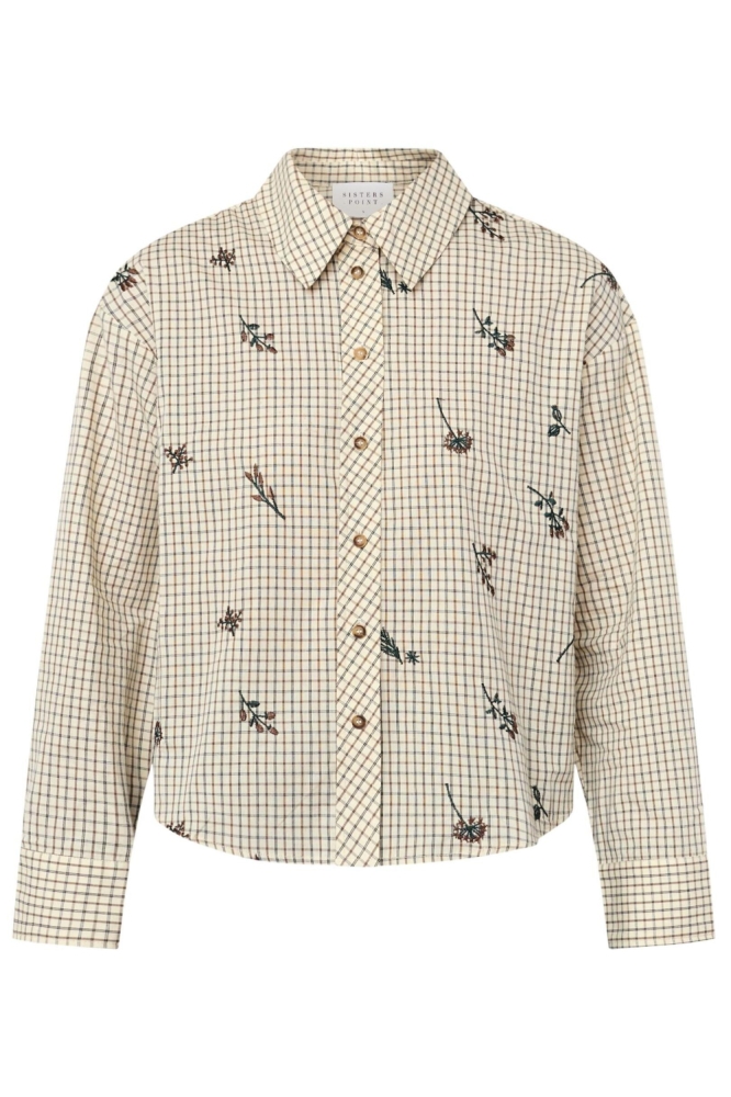 SisterS point ecru dames blouse | Vooraanzicht