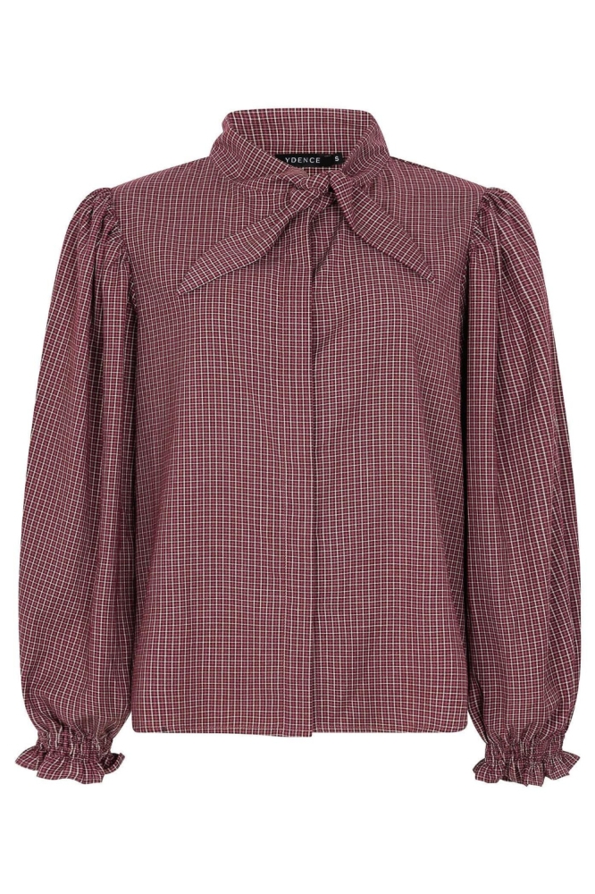 Ydence bordeaux dames blouse | Vooraanzicht