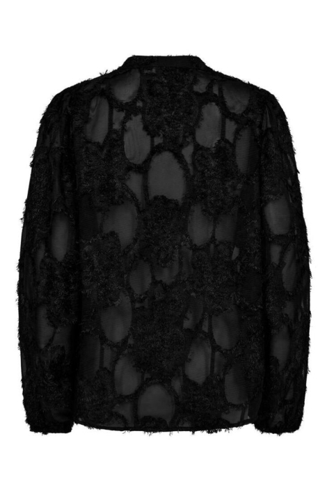 Freequent zwarte dames blouse | Achteraanzicht