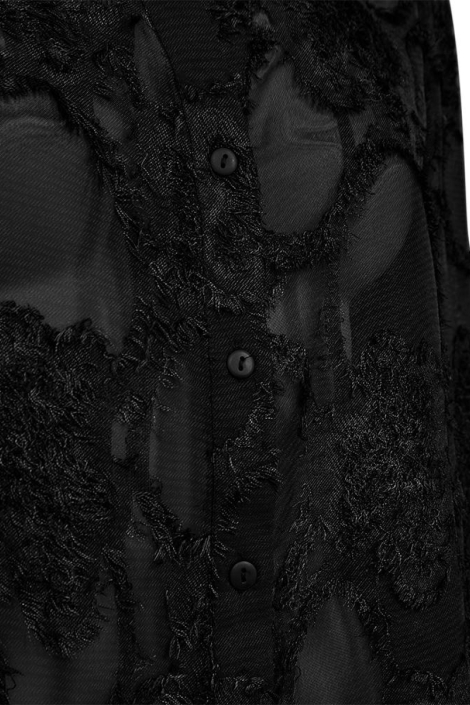 Freequent zwarte dames blouse | Close up