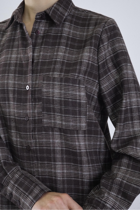 SisterS point bruine dames blouse | Close up