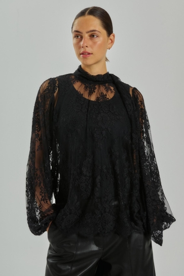 Freequent fqcava blouse Zwart
