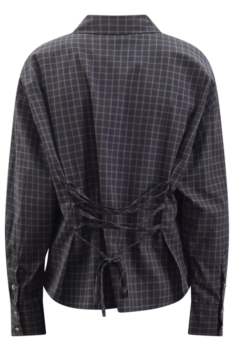 SisterS point bruine dames blouse | Achteraanzicht