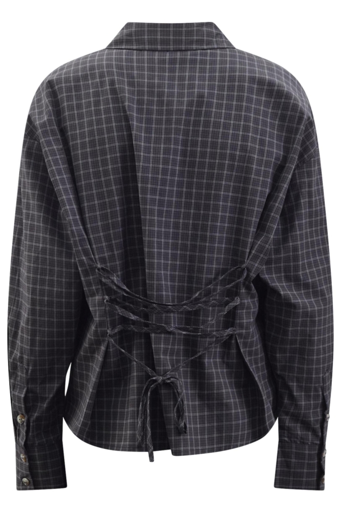 SisterS point bruine dames blouse | Achteraanzicht