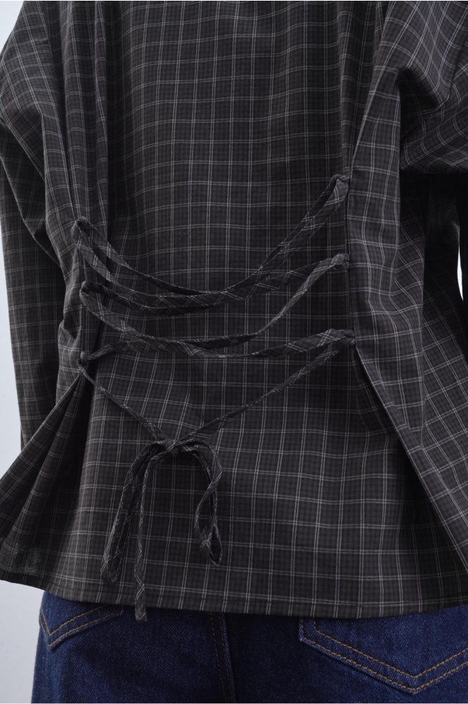 SisterS point bruine dames blouse | Close up