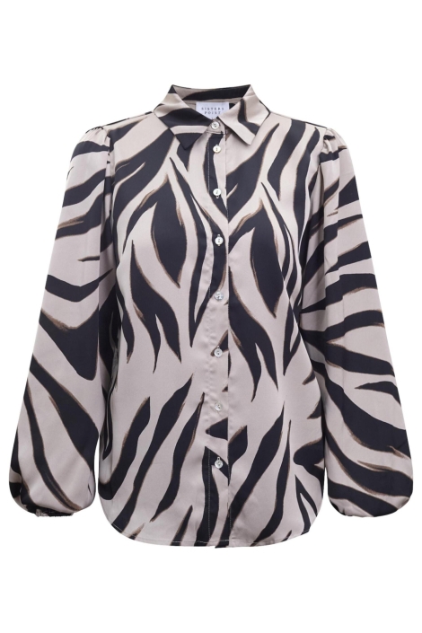 SisterS point bruine dames blouse | Vooraanzicht