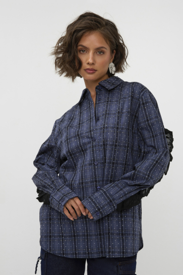 Studio Amaya Blouse MAREN BLOUSE 264 ST12 Blue