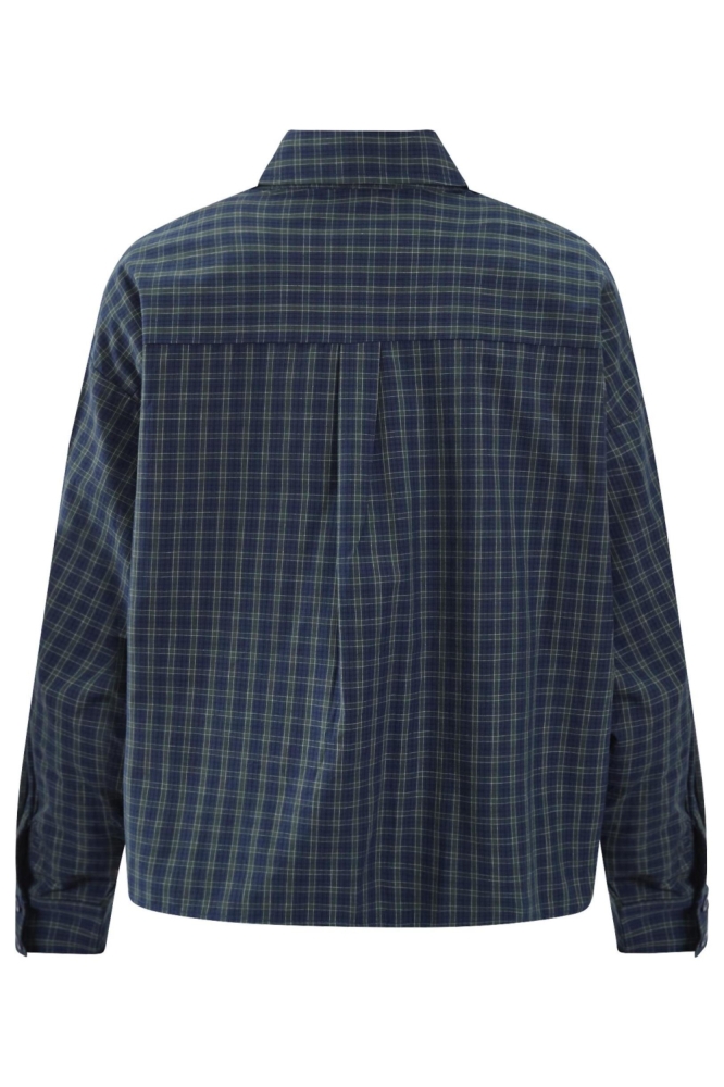 SisterS point groene dames blouse | Achteraanzicht