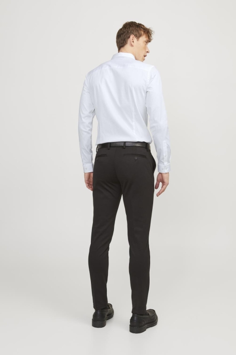 Jack & Jones witte heren overhemd | Model achteraanzicht