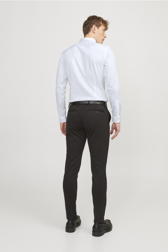 Jack & Jones witte heren overhemd | Model achteraanzicht