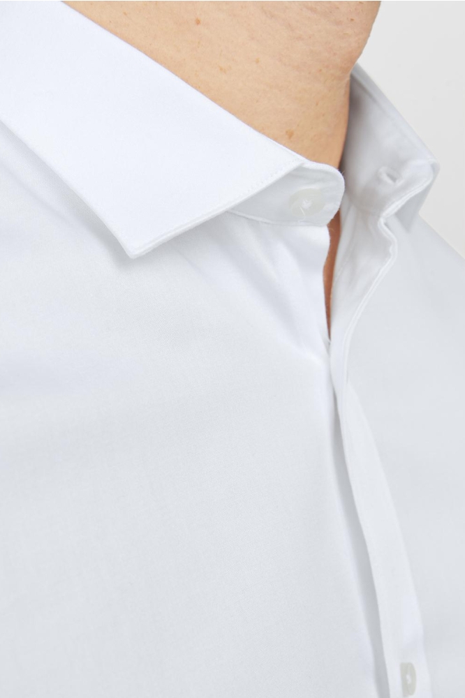 Jack & Jones witte heren overhemd | Close up