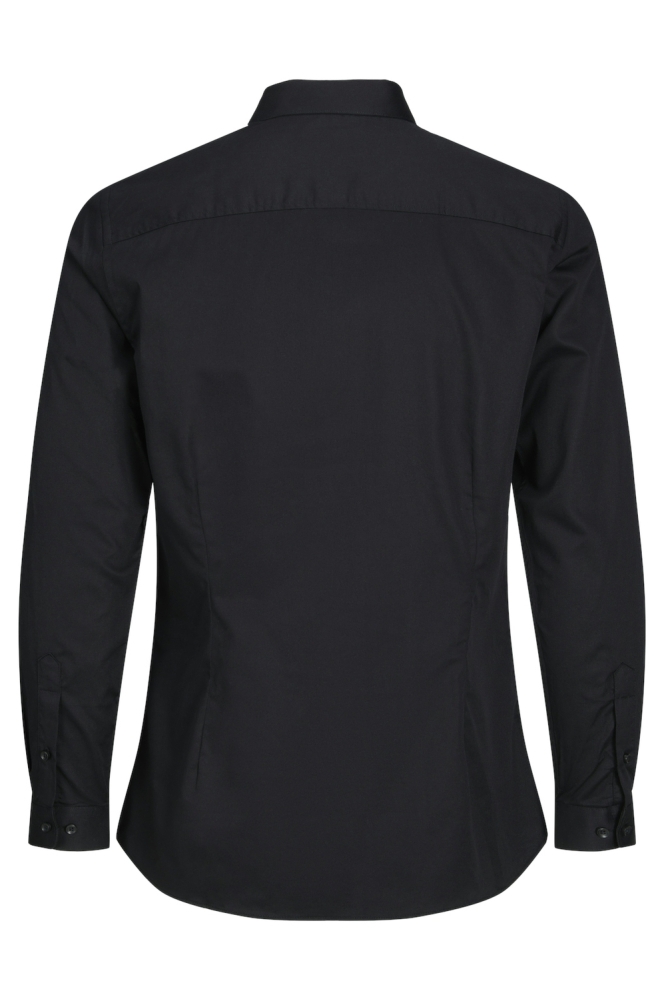 Jack & Jones zwarte heren overhemd | Achteraanzicht