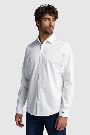 Cast Iron long sleeve shirt cobra Wit