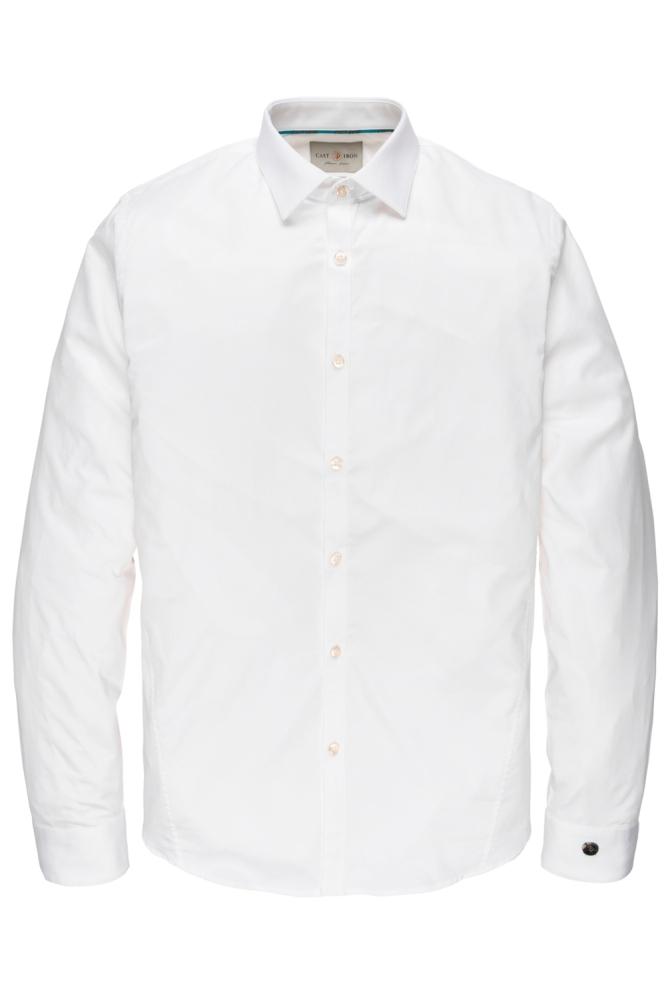 Cast Iron witte heren overhemd | Vooraanzicht