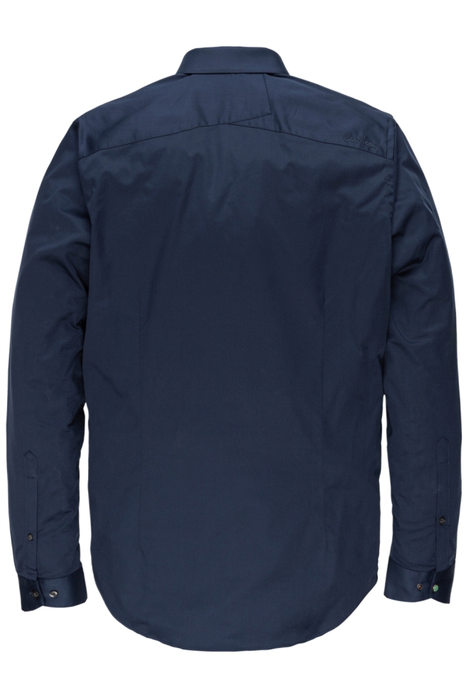 Cast Iron blauwe heren overhemd | Achteraanzicht