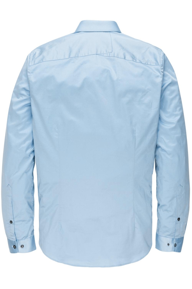 Cast Iron blauwe heren overhemd | Achteraanzicht