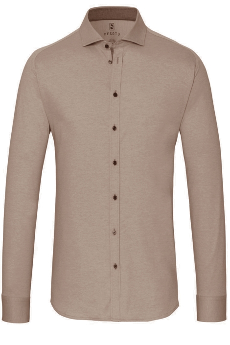 Desoto taupe heren overhemd | 