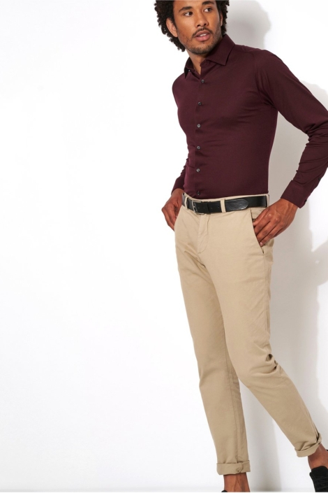 Desoto bordeaux heren overhemd | Model